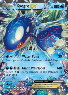 Kyogre-EX Rare Holo EX card from Primal Clash
