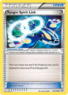 Kyogre Spirit Link Uncommon card from Primal Clash