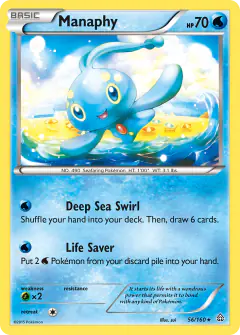Manaphy Rare Holo card from Primal Clash