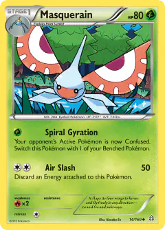Masquerain Uncommon card from Primal Clash