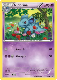 Nidorina Uncommon card from Primal Clash