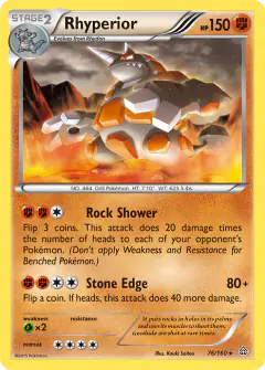Rhyperior Rare card from Primal Clash