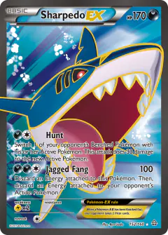 Sharpedo-EX Rare Ultra card from Primal Clash