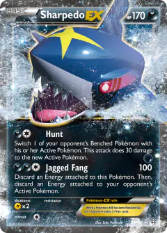 Sharpedo-EX Rare Holo EX card from Primal Clash