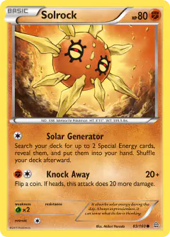 Solrock Common card from Primal Clash