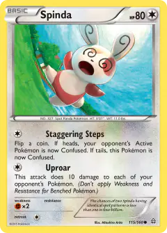 Spinda Common card from Primal Clash