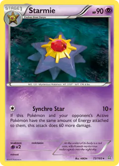 Starmie Rare card from Primal Clash