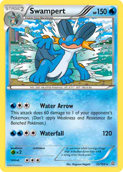 Swampert Rare card from Primal Clash