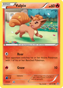 Vulpix Common card from Primal Clash