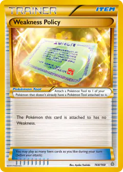 Weakness Policy Rare Secret card from Primal Clash