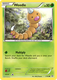 Weedle Common card from Primal Clash