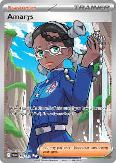 Amarys Ultra Rare card from Prismatic Evolutions
