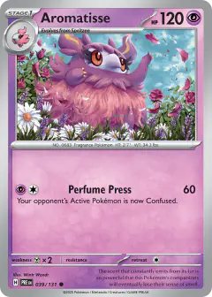 Aromatisse Common card from Prismatic Evolutions