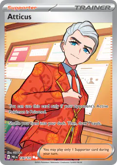 Atticus Ultra Rare card from Prismatic Evolutions