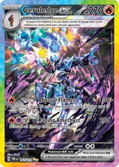 Ceruledge ex Special Illustration Rare card from Prismatic Evolutions