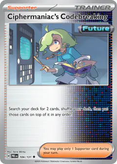 Ciphermaniac's Codebreaking Uncommon card from Prismatic Evolutions