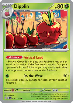 Dipplin Uncommon card from Prismatic Evolutions