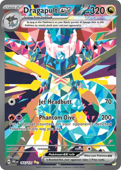 Dragapult ex Special Illustration Rare card from Prismatic Evolutions