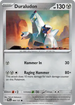 Duraludon Common card from Prismatic Evolutions