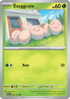 Exeggcute Common card from Prismatic Evolutions