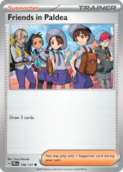 Friends in Paldea Common card from Prismatic Evolutions