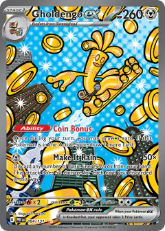 Gholdengo ex Special Illustration Rare card from Prismatic Evolutions