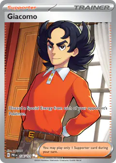 Giacomo Ultra Rare card from Prismatic Evolutions