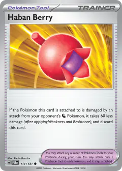Haban Berry Common card from Prismatic Evolutions