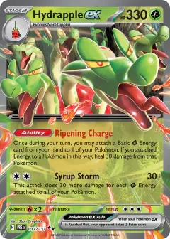 Hydrapple ex Double Rare card from Prismatic Evolutions