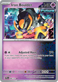 Iron Boulder Rare card from Prismatic Evolutions