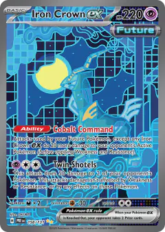 Iron Crown ex Special Illustration Rare card from Prismatic Evolutions