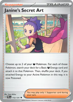 Janine's Secret Art Uncommon card from Prismatic Evolutions