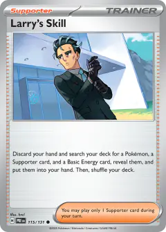 Larry's Skill Common card from Prismatic Evolutions