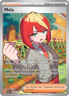 Mela Ultra Rare card from Prismatic Evolutions