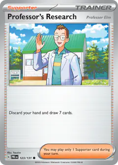 Professor's Research Common card from Prismatic Evolutions