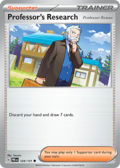Professor's Research Common card from Prismatic Evolutions