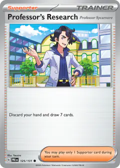 Professor's Research Common card from Prismatic Evolutions