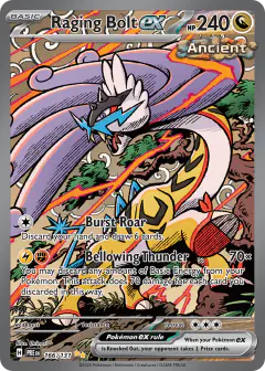 Raging Bolt ex Special Illustration Rare card from Prismatic Evolutions