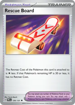Rescue Board Uncommon card from Prismatic Evolutions