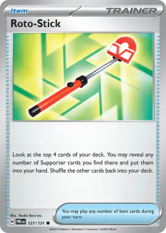 Roto-Stick Common card from Prismatic Evolutions