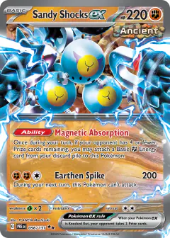 Sandy Shocks ex Double Rare card from Prismatic Evolutions