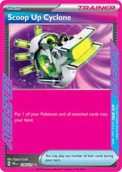 Scoop Up Cyclone ACE SPEC Rare card from Prismatic Evolutions