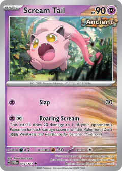 Scream Tail Uncommon card from Prismatic Evolutions