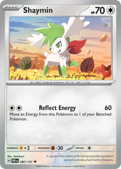 Shaymin Uncommon card from Prismatic Evolutions