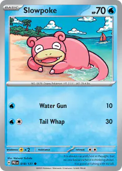 Slowpoke Common card from Prismatic Evolutions