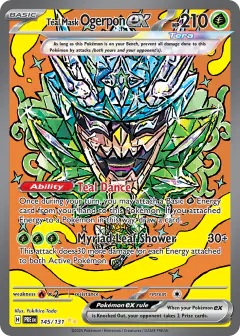 Teal Mask Ogerpon ex Special Illustration Rare card from Prismatic Evolutions