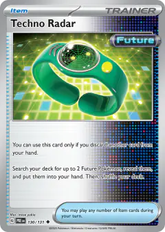 Techno Radar Uncommon card from Prismatic Evolutions