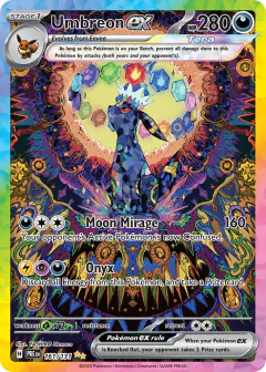 Umbreon ex Special Illustration Rare card from Prismatic Evolutions