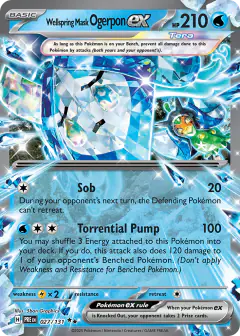 Wellspring Mask Ogerpon ex Double Rare card from Prismatic Evolutions