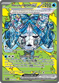 Wellspring Mask Ogerpon ex Special Illustration Rare card from Prismatic Evolutions